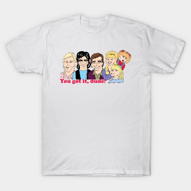 90'S SITCOM CAST T-Shirt by cartoonistguy